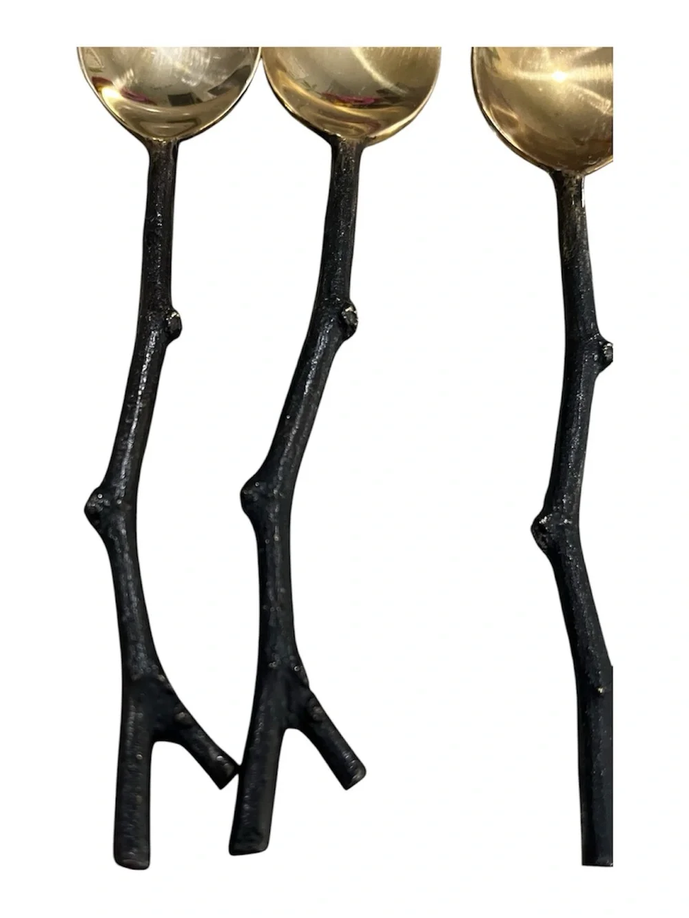 Service For 6 - 30 Pcs. Pottery Barn Bronze & Twig Branches Flatware
